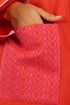 Embroidered long sleeves linen coat